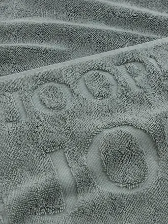 JOOP | Duschtuch 80x150cm STUDIO REPEAT Platin | dunkelgrün